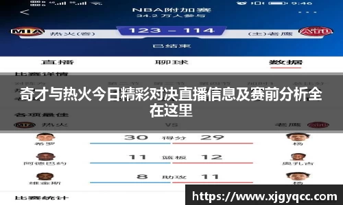 奇才与热火今日精彩对决直播信息及赛前分析全在这里